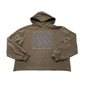 THE ROLLING STONES STEEL WHEELS TOUR PULLOVER WOMENS HOODIE SIZE XXL